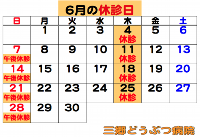 2026.06休診日.png